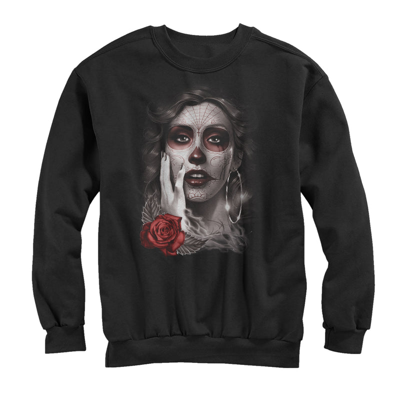 Men's Aztlan Sugar Skull Tears Sweatshirt