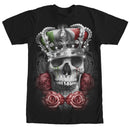 Men's Aztlan Mexican Flag King Skull T-Shirt