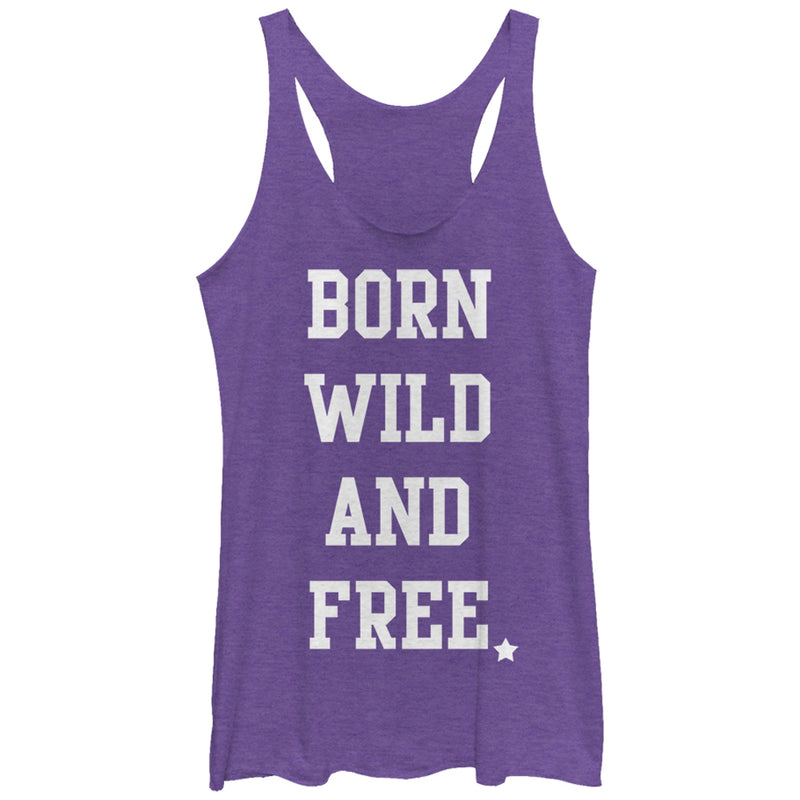 Women's Lost Gods Born Wild and Free Racerback Tank Top