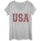 Women's Lost Gods Fourth of July  USA Scoop Neck