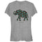 Junior's Lost Gods Floral Print Elephant Spirit Animal T-Shirt