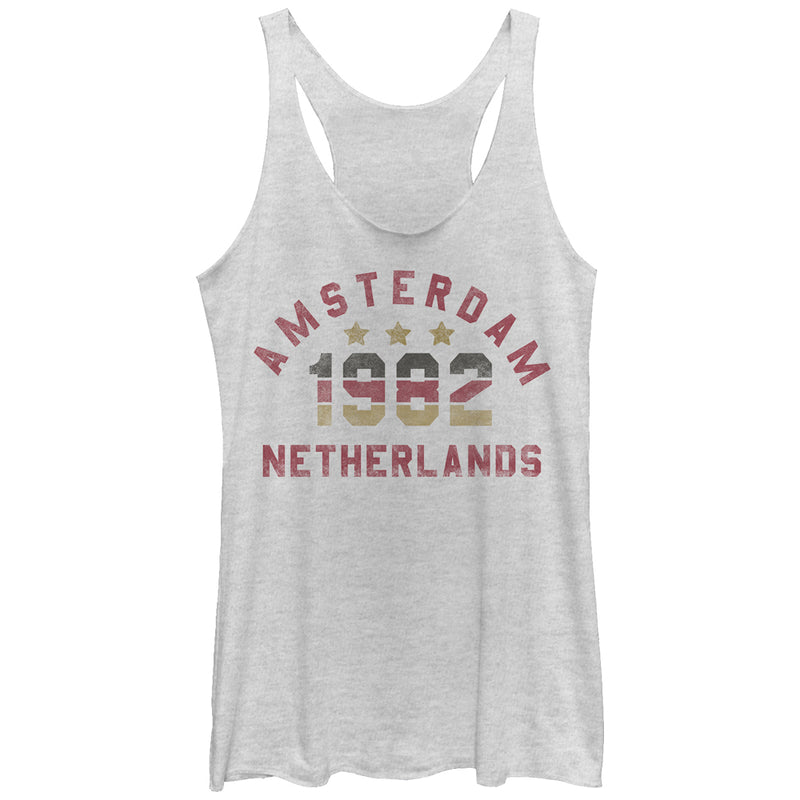 Women's Lost Gods Amsterdam Netherlands 1982 Racerback Tank Top