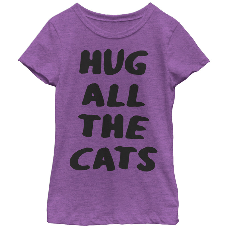 Girl's Lost Gods Hug All the Cats T-Shirt