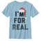 Boy's Lost Gods Christmas Santa Claus I'm For Real T-Shirt