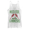 Women's CHIN UP Christmas Mistletoe and Mimosas Racerback Tank Top