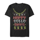 Men's Lost Gods Ugly Christmas Happy Holla Days T-Shirt