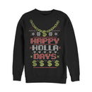 Men's Lost Gods Ugly Christmas Happy Holla Days Sweatshirt