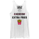 Women's CHIN UP Exercise Extra Fries Racerback Tank Top