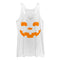 Women's CHIN UP Halloween Jack o' Lantern Face Racerback Tank Top