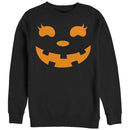 Women's CHIN UP Halloween Jack o' Lantern Face Sweatshirt