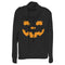 Junior's CHIN UP Halloween Jack o' Lantern Face Cowl Neck Sweatshirt