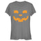 Junior's CHIN UP Halloween Jack o' Lantern Face T-Shirt