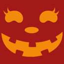 Junior's CHIN UP Halloween Jack o' Lantern Face T-Shirt