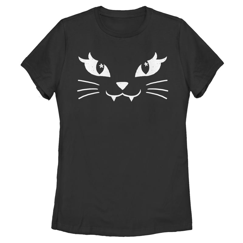 Women's Lost Gods Kitty Cat Face T-Shirt