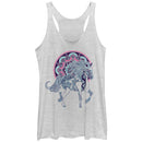 Women's Lost Gods Horse Henna Print Racerback Tank Top