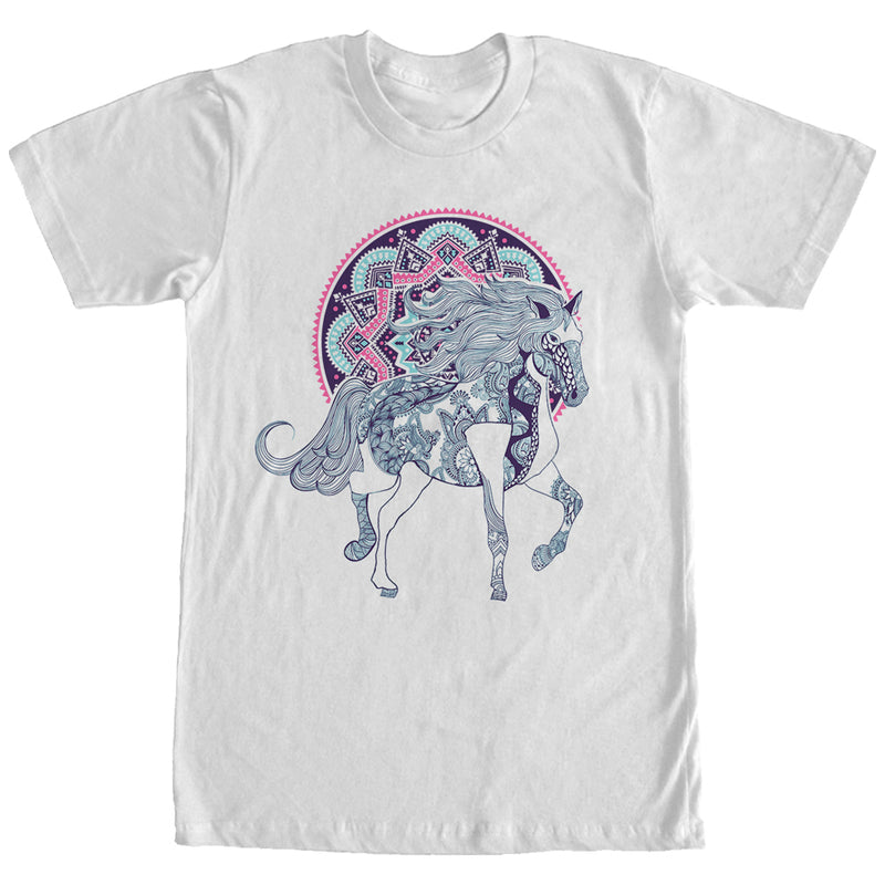 Men's Lost Gods Horse Henna Print T-Shirt