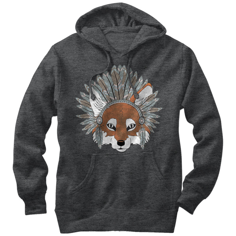 Men's Lost Gods Fox Feather Headdress Pull Over Hoodie