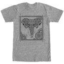 Men's Lost Gods Elephant Henna Frame T-Shirt