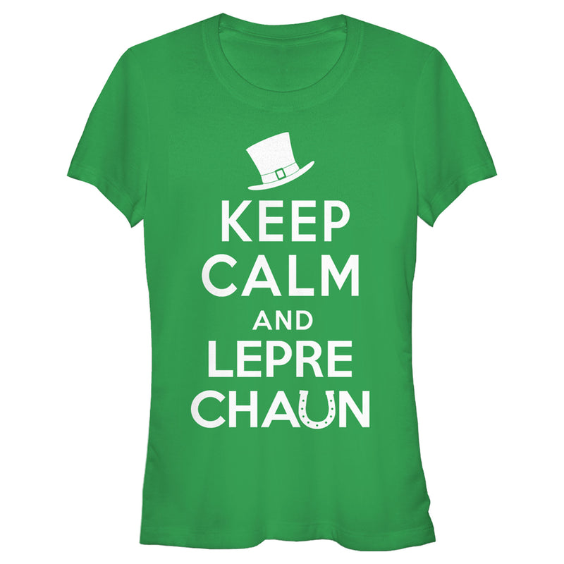 Junior's Lost Gods St. Patrick's Day Keep Calm and Leprechaun T-Shirt