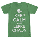 Men's Lost Gods St. Patrick's Day Keep Calm and Leprechaun T-Shirt