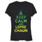 Junior's Lost Gods St. Patrick's Day Keep Calm and Leprechaun Green Fade T-Shirt