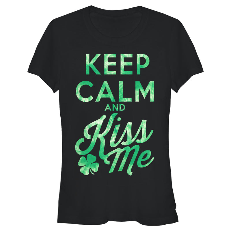 Junior's Lost Gods St. Patrick's Day Keep Calm and Kiss Me T-Shirt