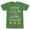 Men's Lost Gods St. Patrick's Day Keep Calm and Leprechaun Retro T-Shirt