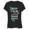 Junior's Lost Gods St. Patrick's Day Keep Calm and Shake your Shamrocks T-Shirt