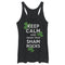 Women's Lost Gods St. Patrick's Day Keep Calm and Shake your Shamrocks Racerback Tank Top