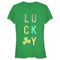 Junior's Lost Gods St. Patrick's Day Lucky Tie-Dye Fill T-Shirt