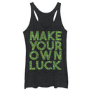 Women's Lost Gods St. Patrick's Day Make Your Own Luck Racerback Tank Top