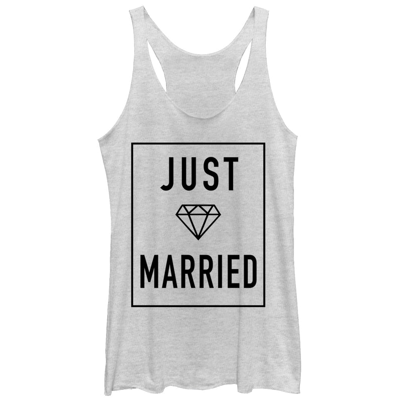 Women's CHIN UP Just Married Racerback Tank Top