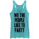 Women's Lost Gods Fourth of July  We the People Party Racerback Tank Top