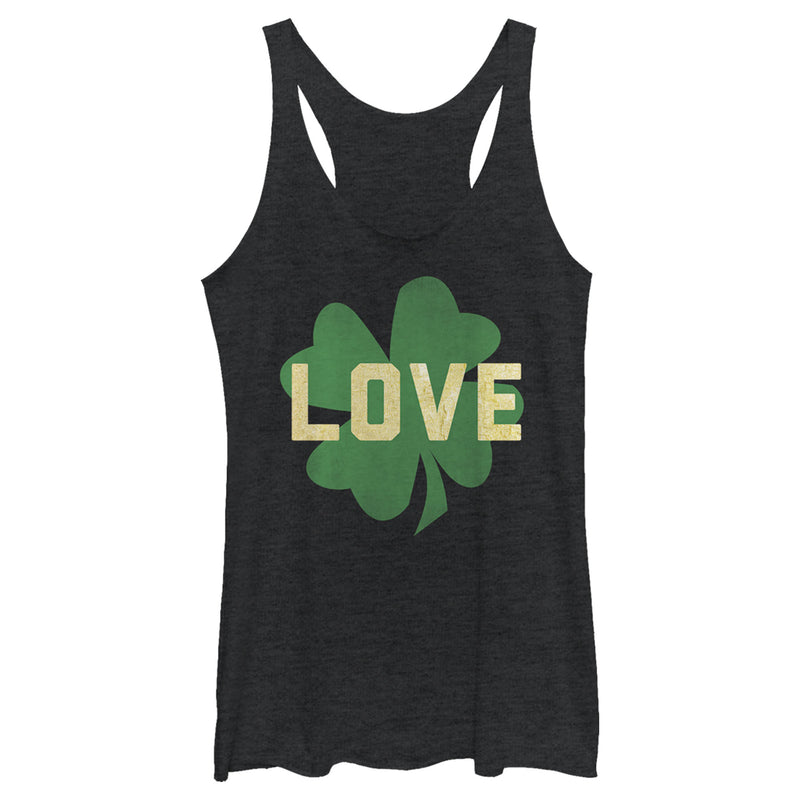 Women's Lost Gods St. Patrick's Day Irish Love Racerback Tank Top