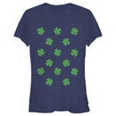 Junior's Lost Gods St. Patrick's Day Four-Leaf Clover Print T-Shirt