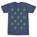 Men's Lost Gods St. Patrick's Day Four-Leaf Clover Print T-Shirt