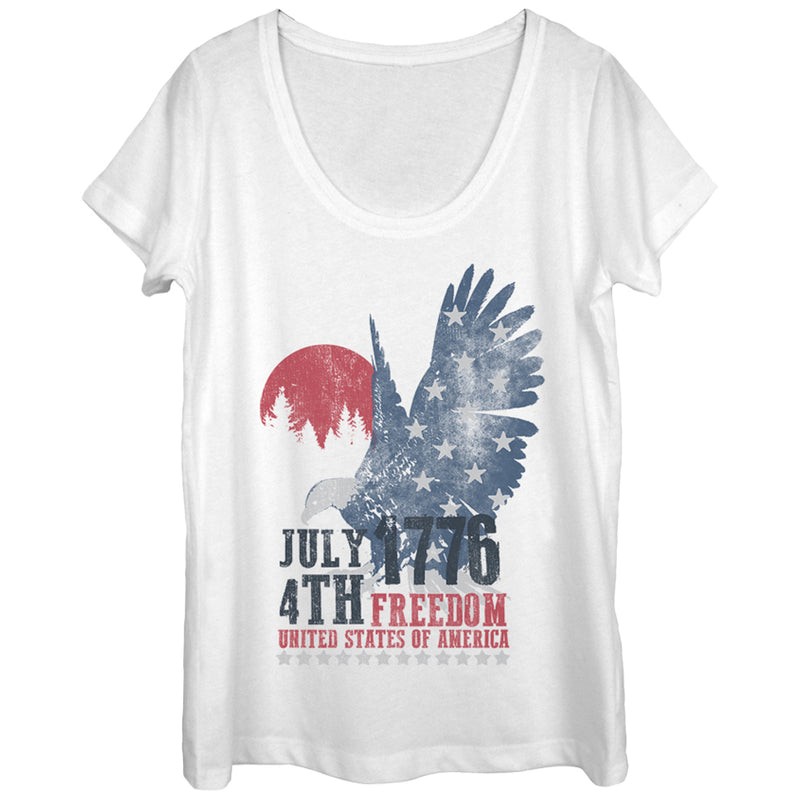 Women's Lost Gods Fourth of July  177Freedom Scoop Neck