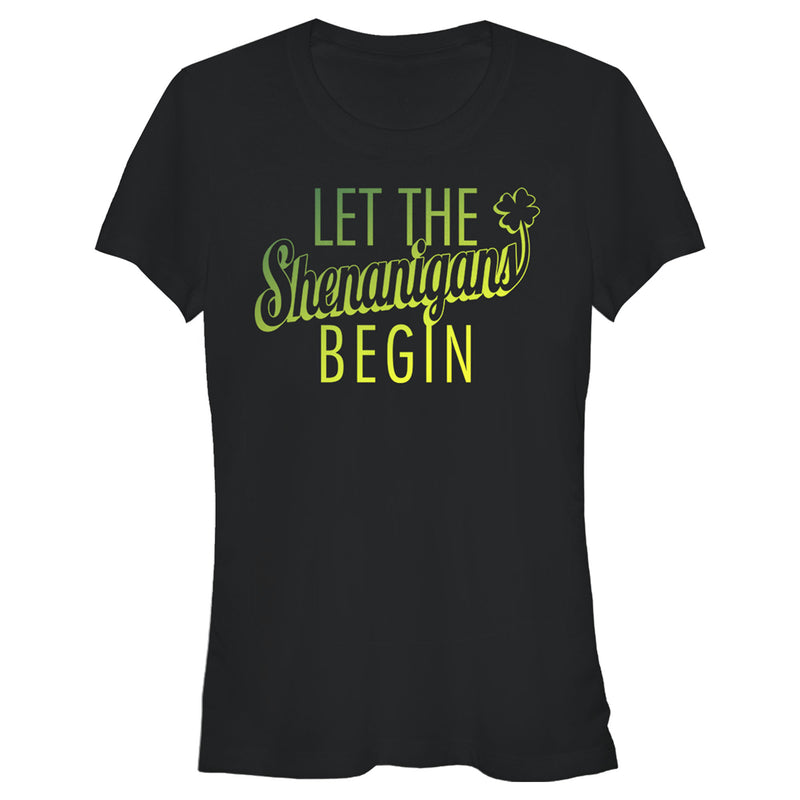 Junior's Lost Gods St. Patrick's Day Let the Shenanigans Begin T-Shirt