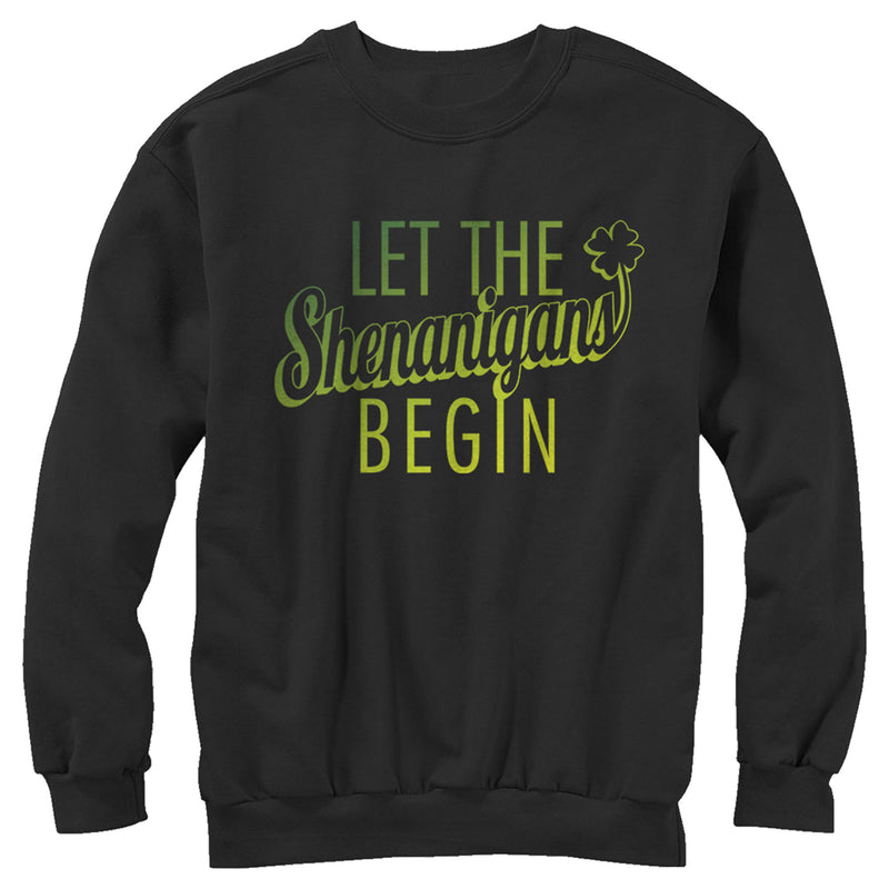 Men's Lost Gods St. Patrick's Day Let the Shenanigans Begin Sweatshirt