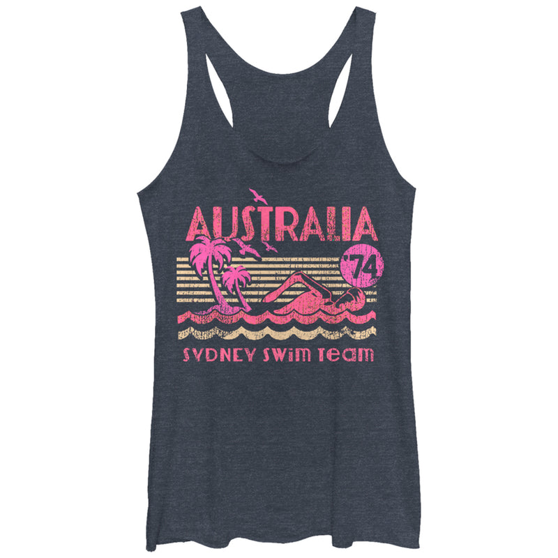 Women's Lost Gods Australia Swim Team Racerback Tank Top