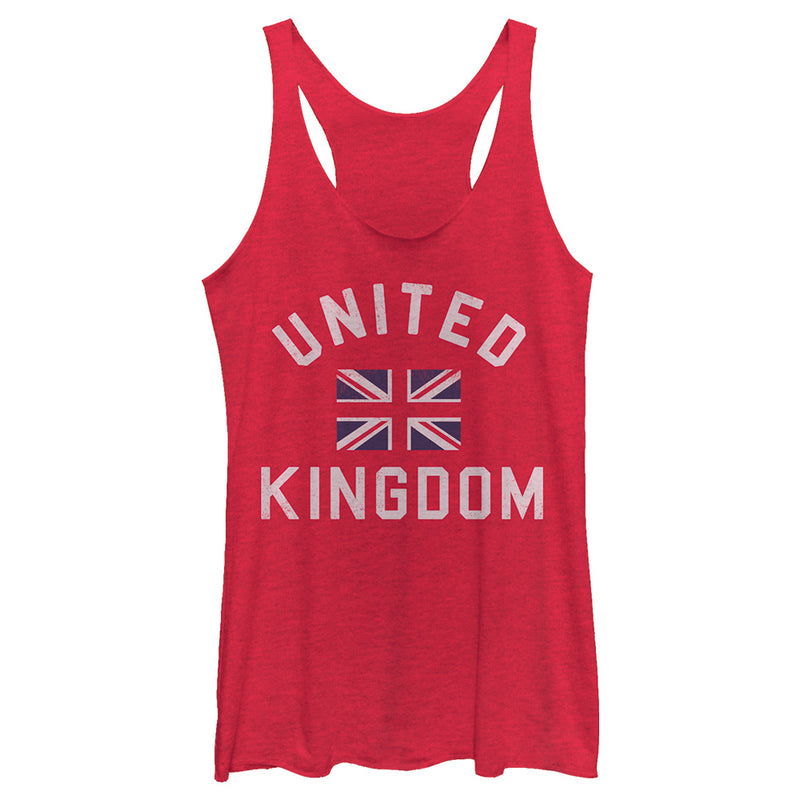 Women's Lost Gods United Kingdom Union Jack Racerback Tank Top