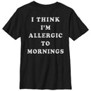 Boy's Lost Gods I Think I'm Allergic to Mornings T-Shirt