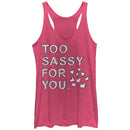 Women's Lost Gods Too Sassy for You Racerback Tank Top