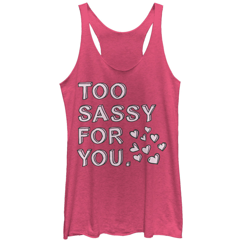 Women's Lost Gods Too Sassy for You Racerback Tank Top