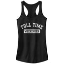 Junior's CHIN UP Full Time Weekender Racerback Tank Top