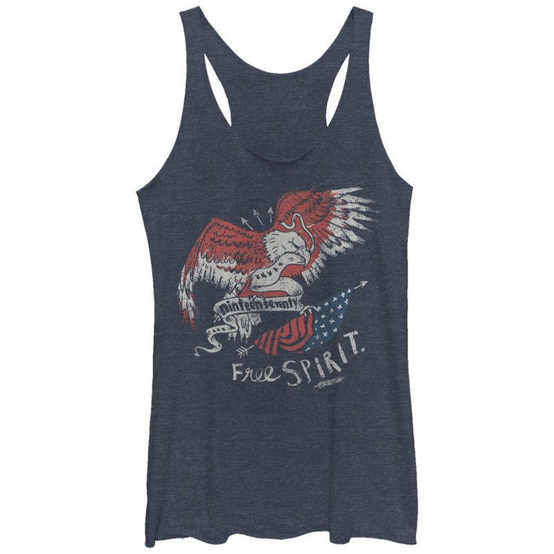 Women's Lost Gods Fourth of July  Free Spirit Racerback Tank Top