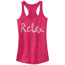 Junior's CHIN UP Relax Racerback Tank Top