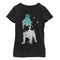 Girl's Lost Gods Christmas Hat Dog T-Shirt