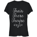 Junior's Lost Gods Their There They're Grammar T-Shirt