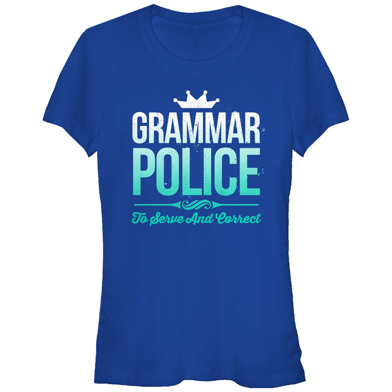 Junior's Lost Gods Grammar Police T-Shirt